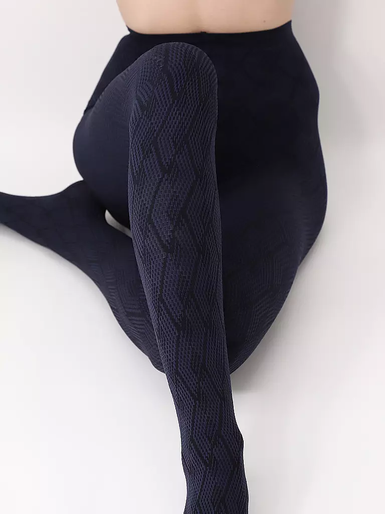 OROBLU Modestrumpfhose JACQUARD DESIGN 60 DEN blue blau