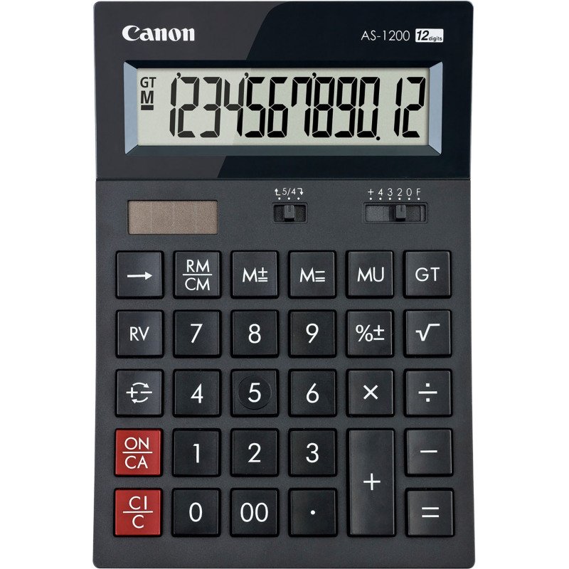 Calculatrice de bureau Canon AS-1200 - 12 chiffres