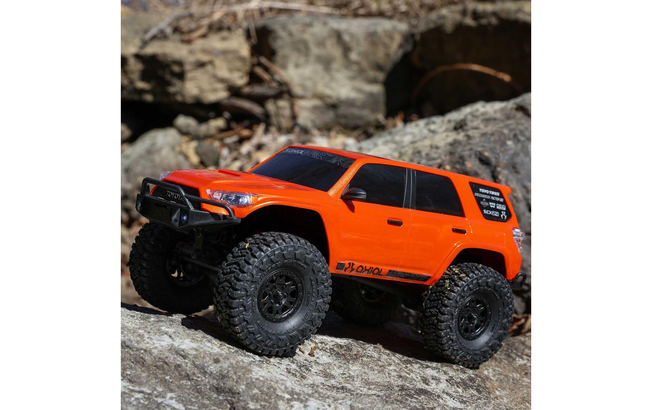 Scale Crawler SCX24 Toyota 4Runner 1:24 RTR - Orange<br>Rock Crawler Brushed 4WD mit Akku & Ladegerät