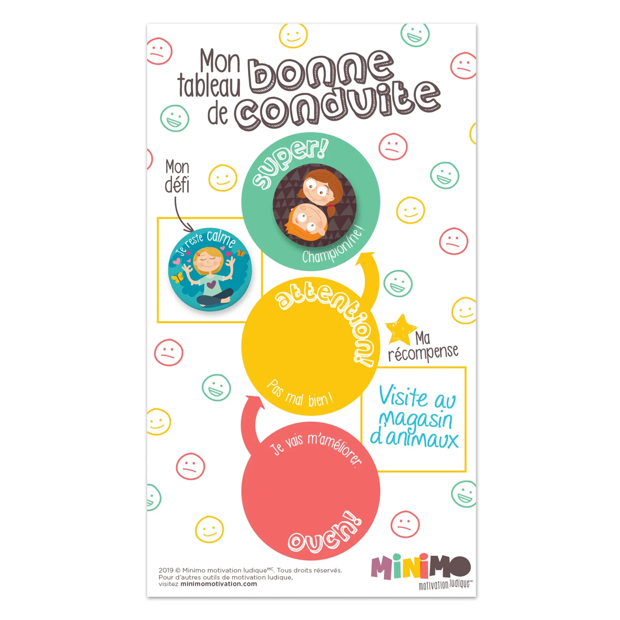 Minimo Tableau de Bonne Conduite et Aimants