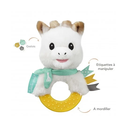 Hochet peluche à mordiller   Sophie la girafe        de               Sophie La Girafe®