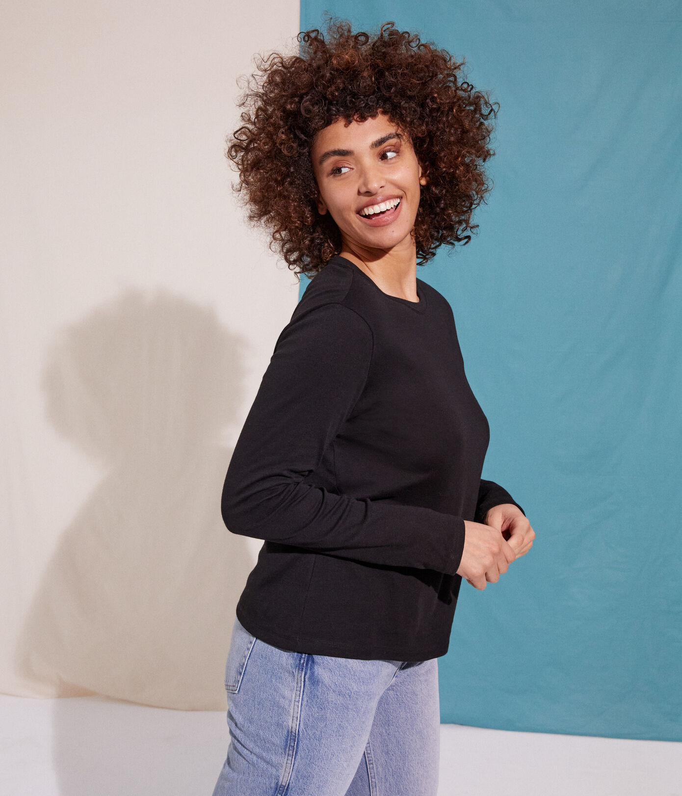 Tee-shirt L'ICONIQUE col rond en coton Femme