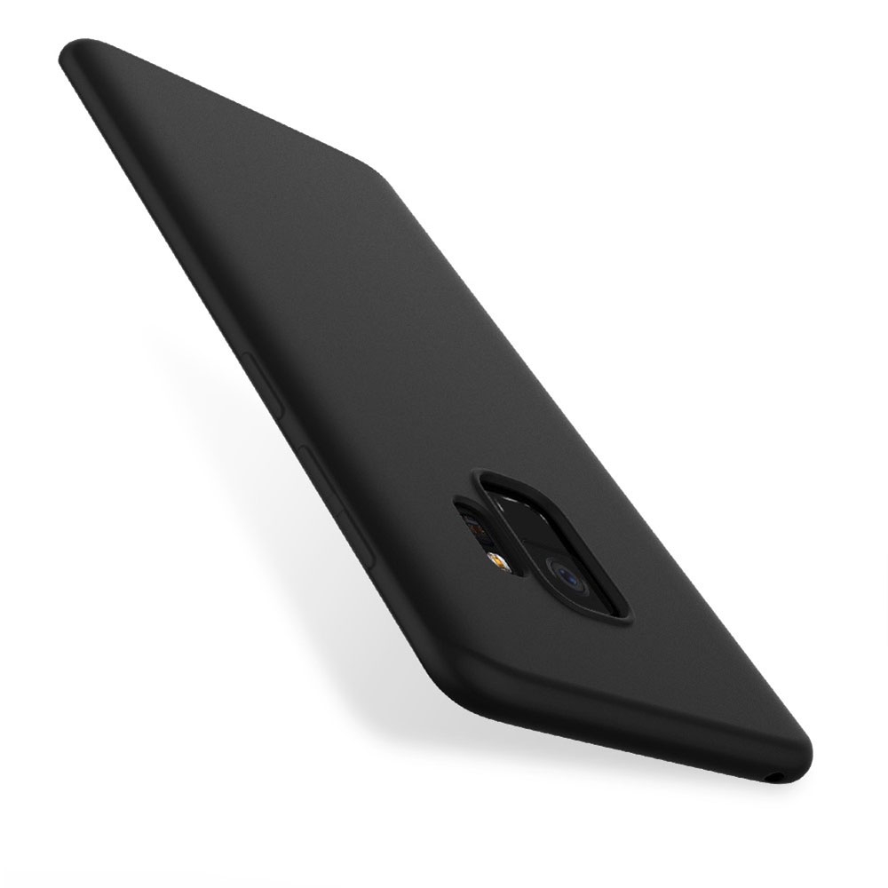 Samsung Galaxy S9 Silikon Case Slim Hülle Kameraschutz - Schwarz