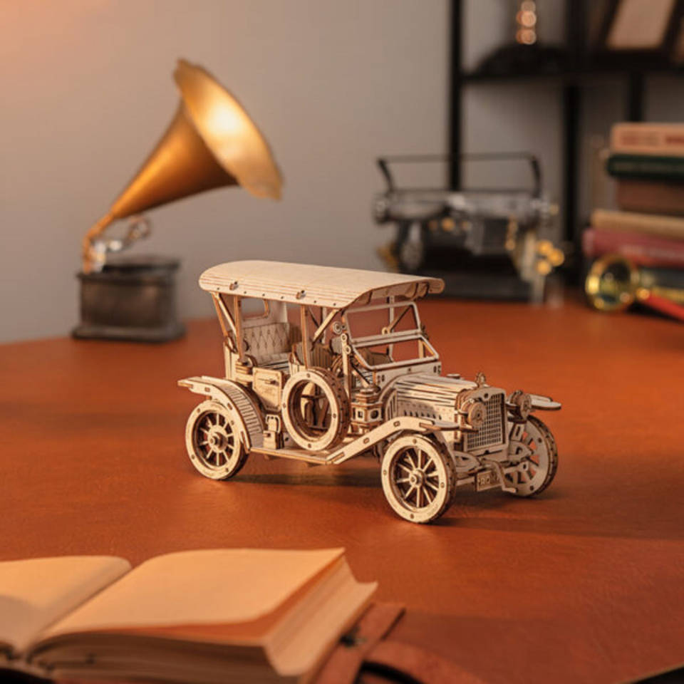 Robotime ROKR 3D houten klassieke auto