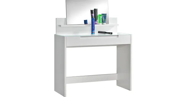 Kosmetiktisch Mailand Dekor weiss 97 x 126 x 42 cm