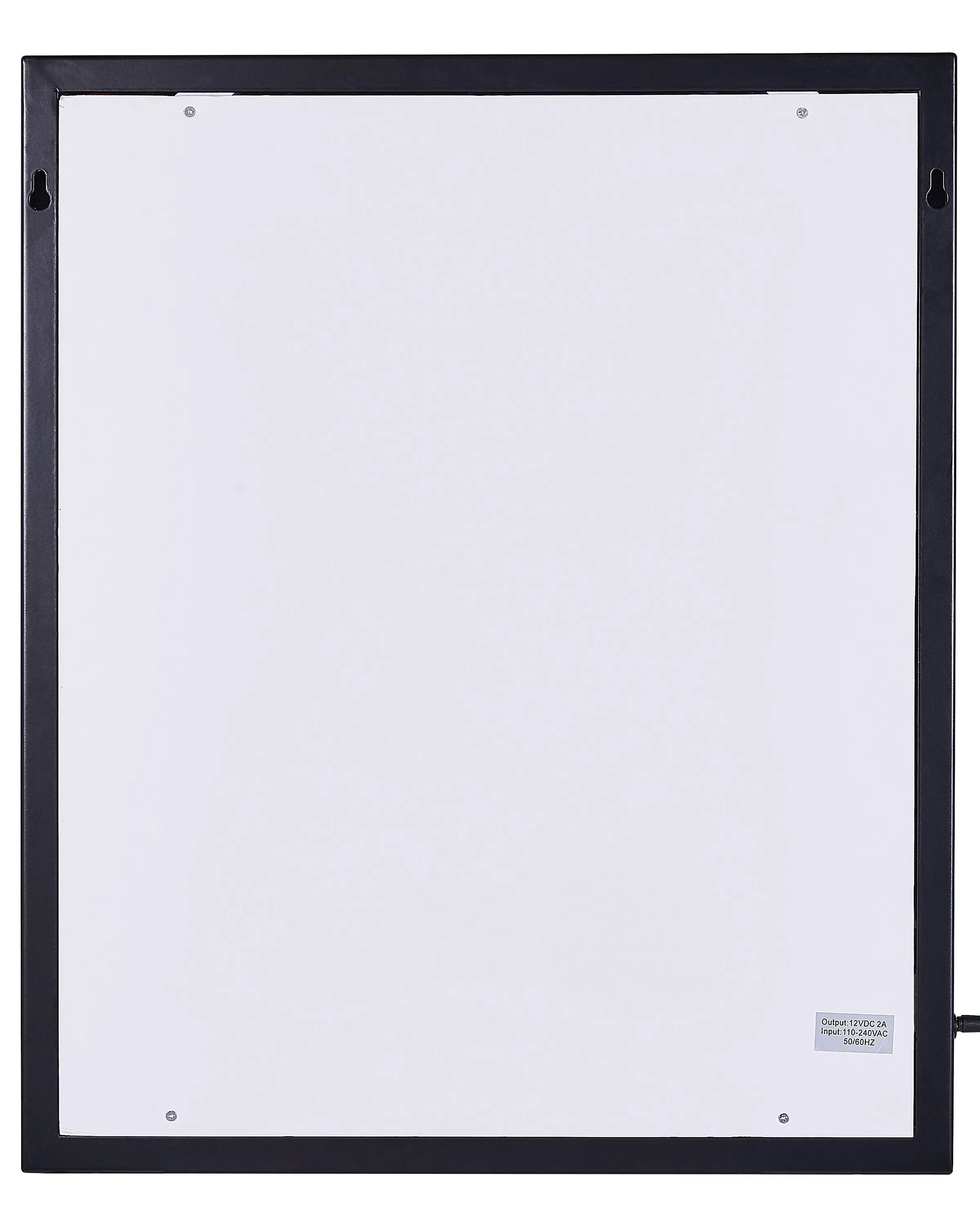 LED badkamerspiegel ODENAS 50 cm 60 cm Zwart