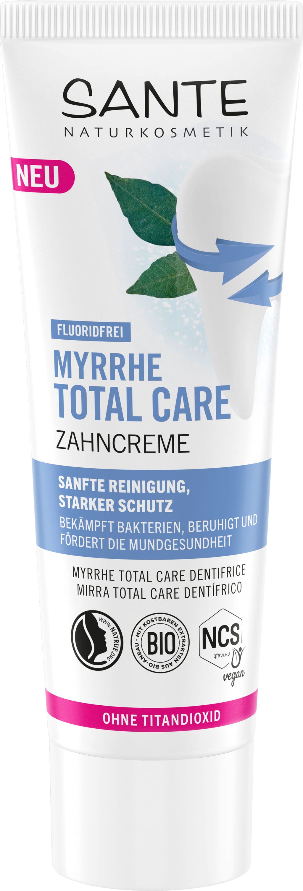 Santé naturally.  Total Care Zahncreme Myrrhe, 75 ml
