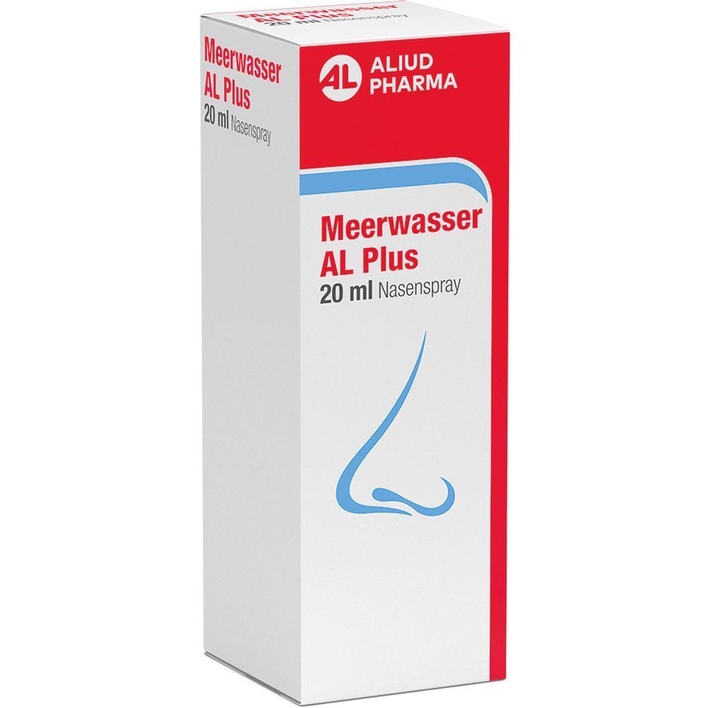 Meerwasser AL Plus Nasenspray zur Befeuchtung und Pflege bei Schnupfen