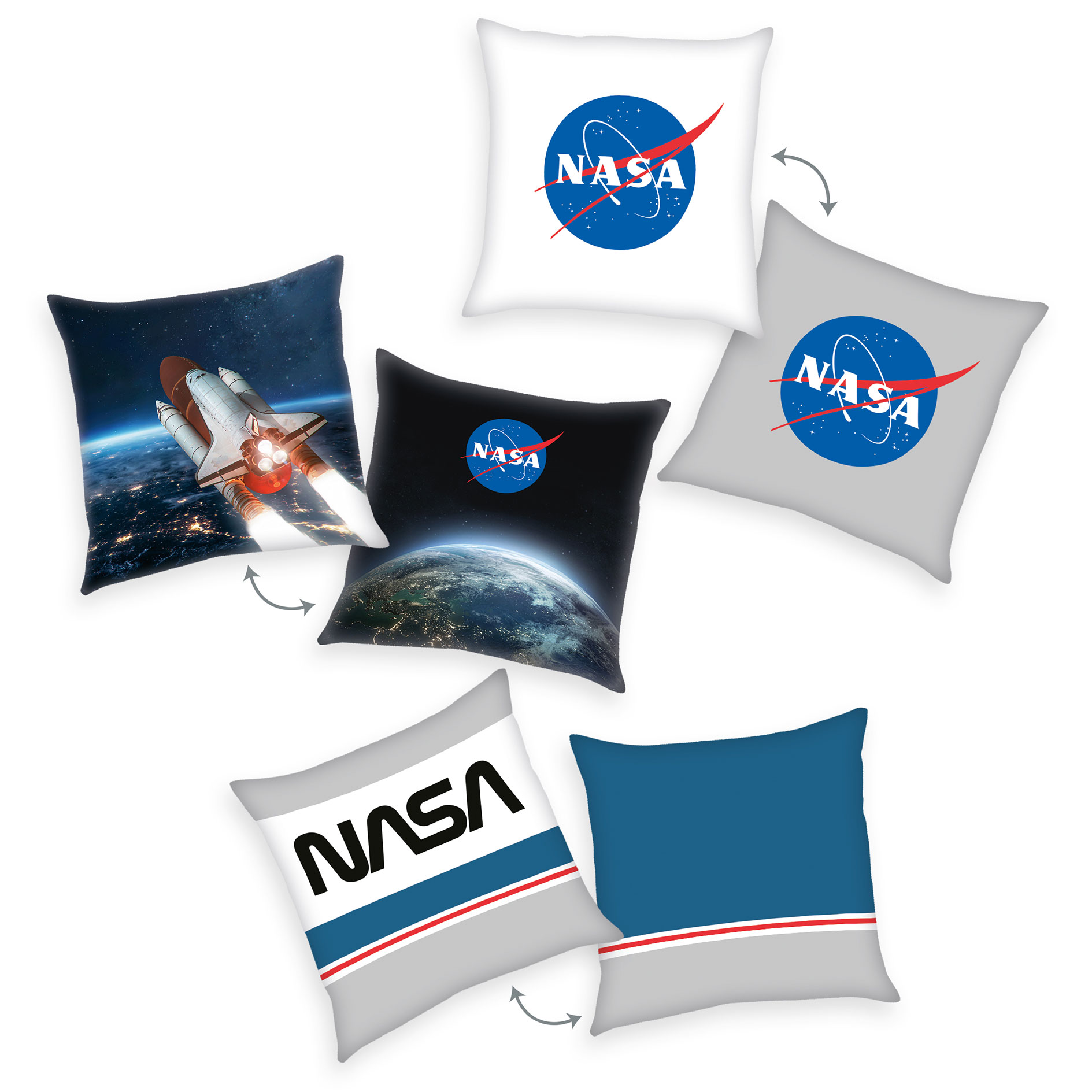 Kissen NASA - sortierte Designs - 40x40 cm