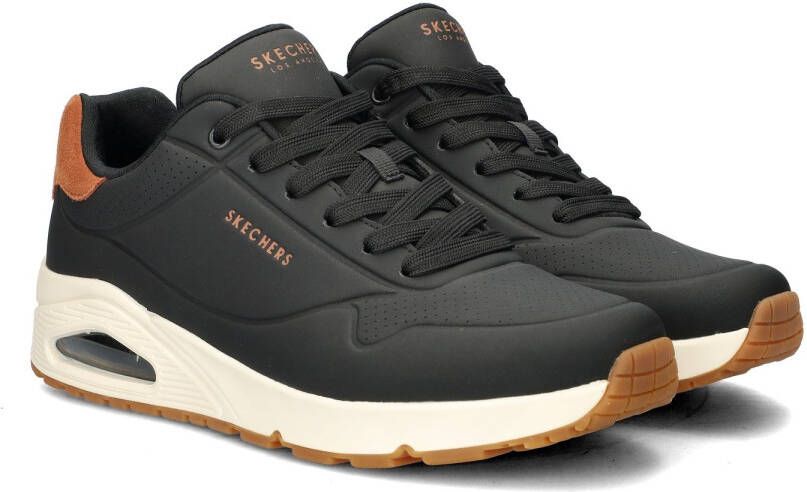 Skechers Air-Cooled Memory Foam Jogging Sneaker Black Heren
