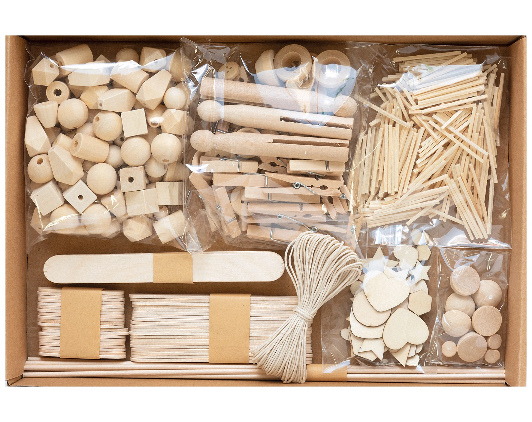 Kreativ-Box WOOD 590-teilig