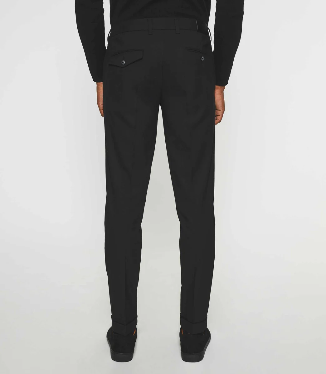 Pantalon chino taille élastique noir VAMBO