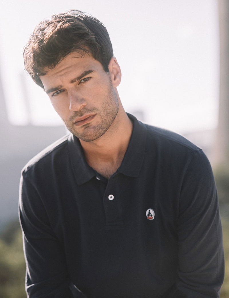 JOTT POLO HOMME MANCHES LONGUES ARCACHON MARINE