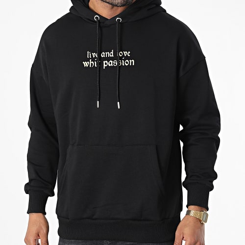 Sweat Capuche 22-K048 Noir
