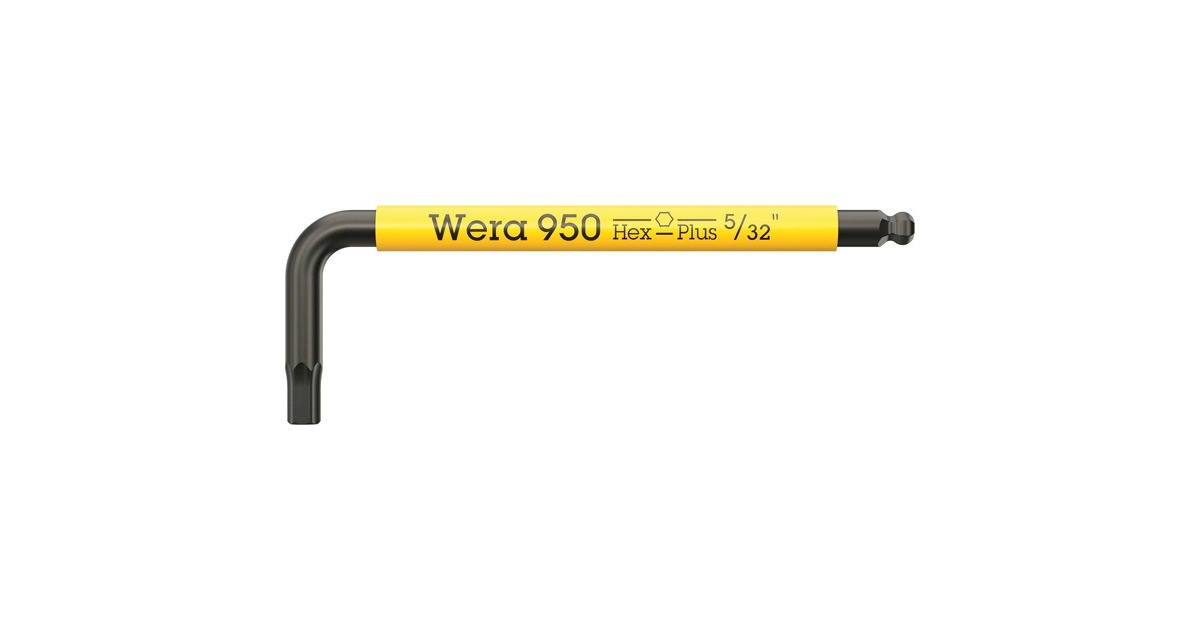 Wera950/9 Hex-Plus Multicolour Imperial 3 Stiftsleutelset, BlackLaser  (Zwart, 9‑delig)