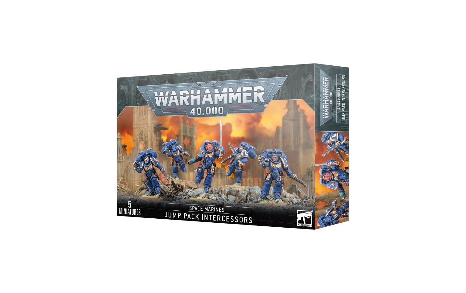 Figurenset Warhammer 40.000 Intercessoren mit SprungmodulenWarhammer 40.000 Miniaturen Space Marines Jump Pack Intercessors