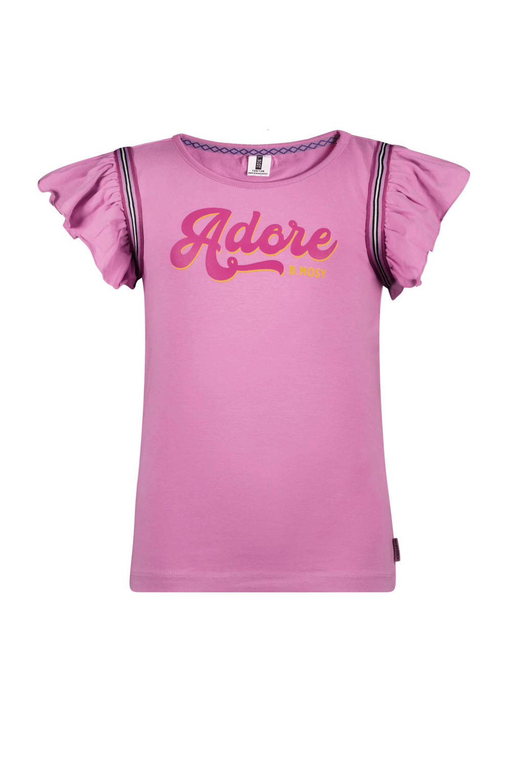 B.Nosy T-shirt B.Adorable met tekst donkerroze