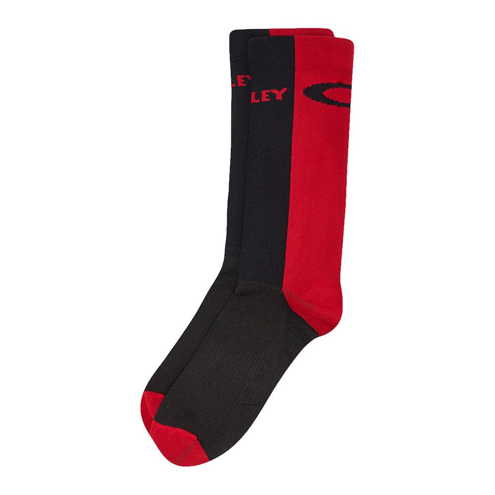 Oakley ICON ROAD - Chaussettes blackout/redline