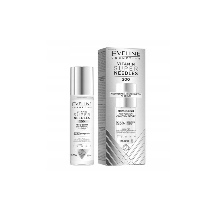 Eveline Vitamin Super Needles 200 Mezo- elixir Hauterneuerungsaktivator 30 ml