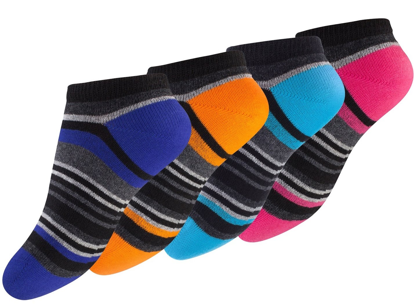 Yenita® Kinder Sneaker Socken 8 Paar, mit Ringel