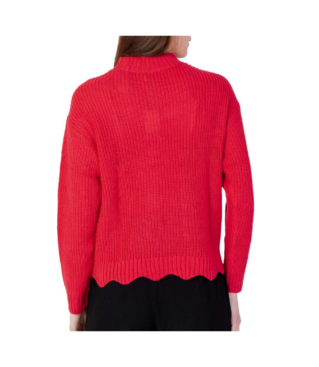 Pull Rose Femme JDY Scallop Edge