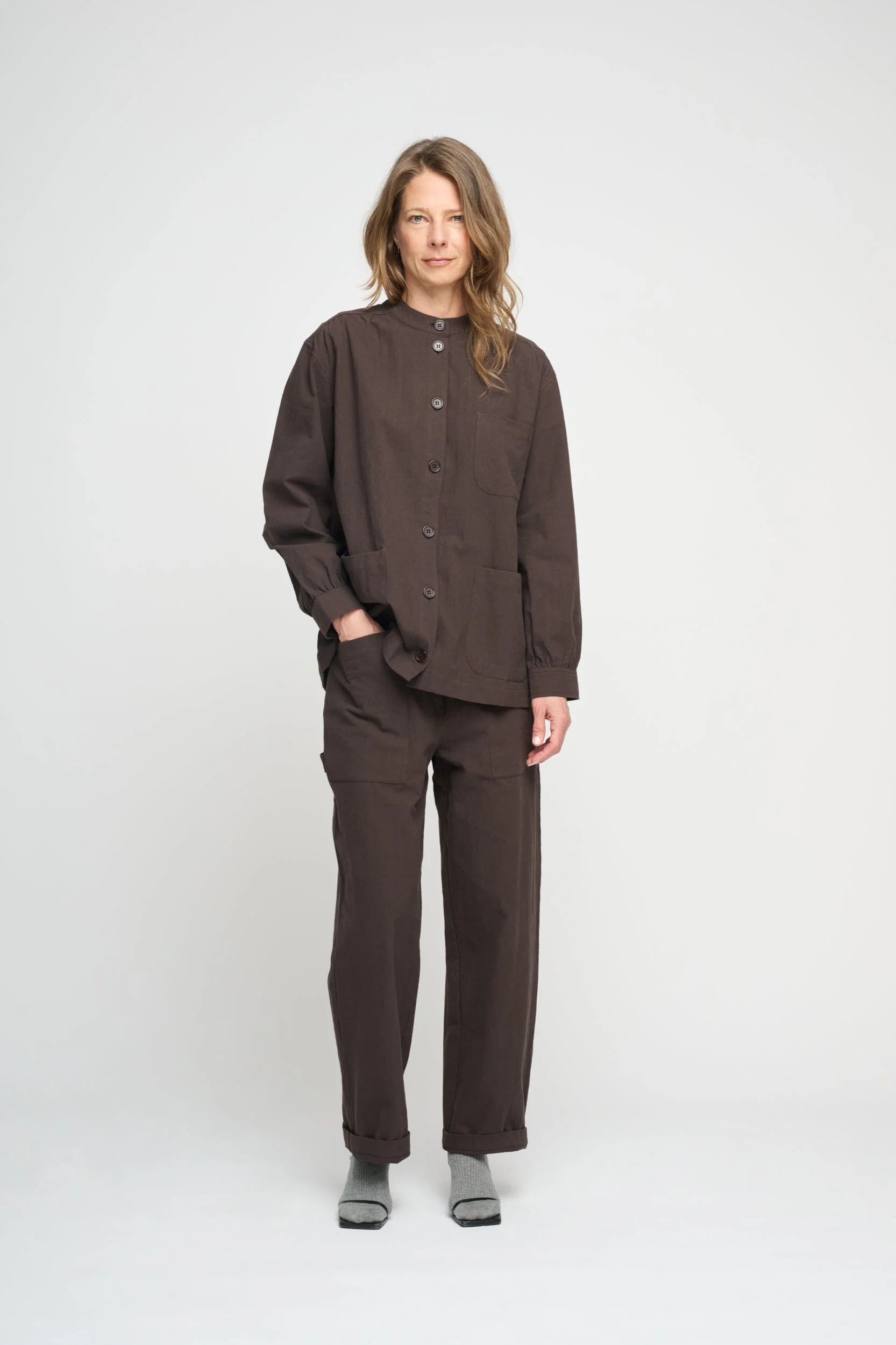 Moshi Moshi Mind  Everly Crepe bukser - Chocolate