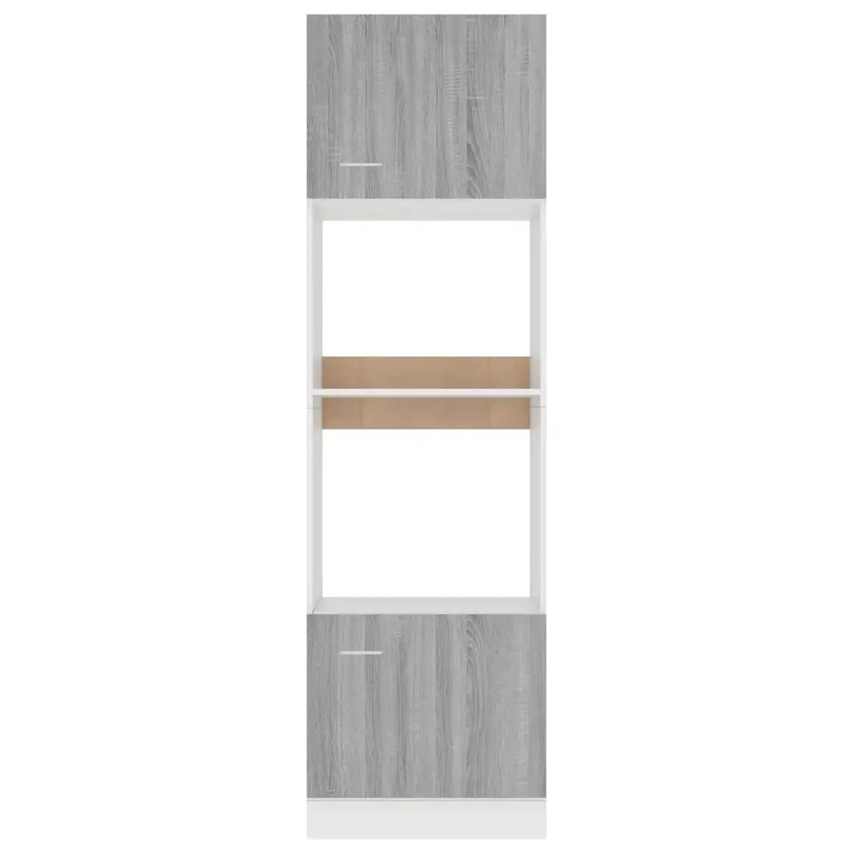 vidaXL - Magnetronkast - Grijs - Bewerkt hout