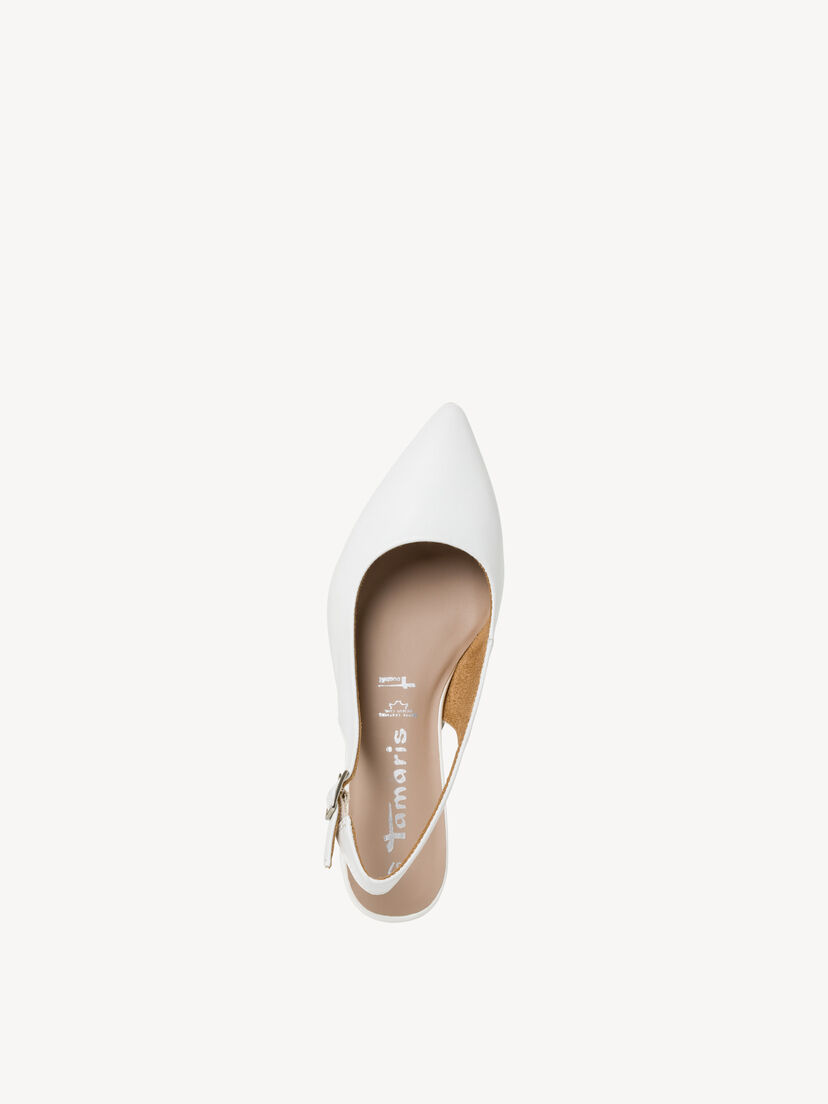 Leren Slingpumps - wit