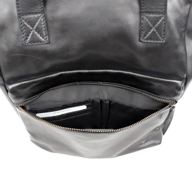 Bear Design Rugtas met Beugelsluiting Jurian Black