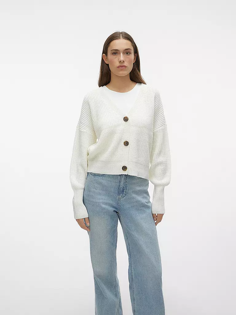 VERO MODA Cardigan VMLEA weiss