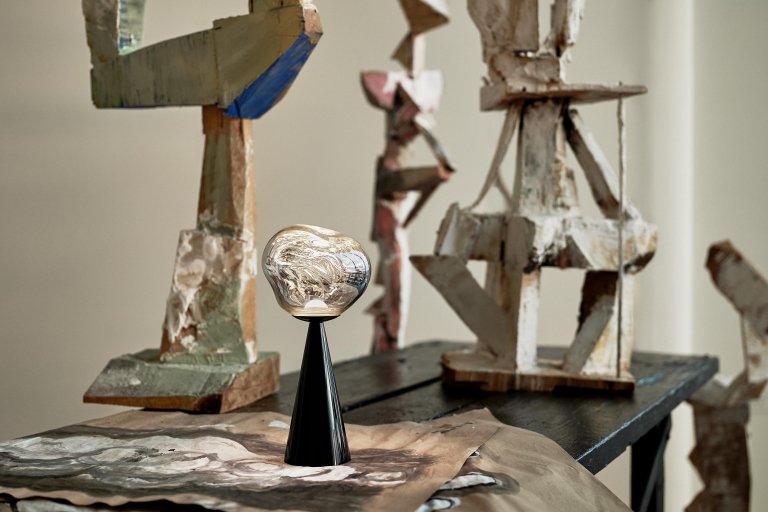 Tom Dixon Melt tafellamp LED oplaadbaar goud