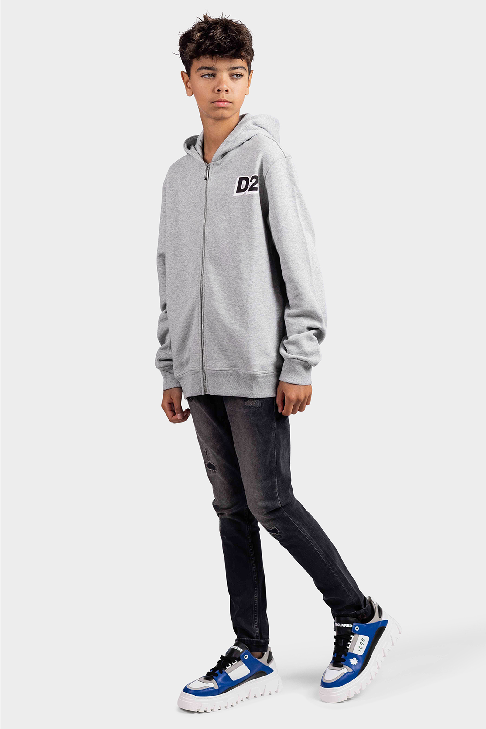 Dsquared2 Relax Felpa Vest Kids Grijs