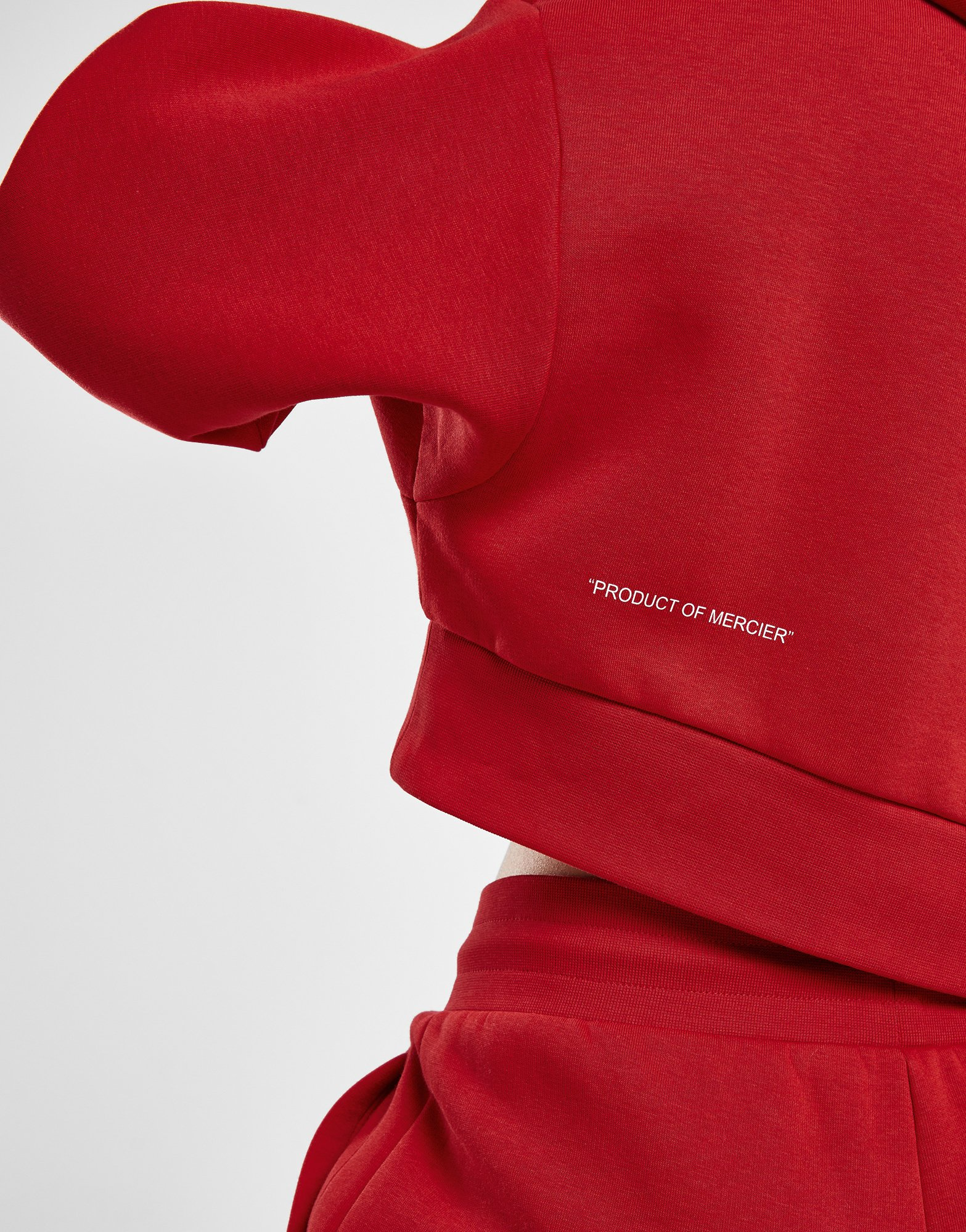 MERCIER Sweat à Capuche Court Femme