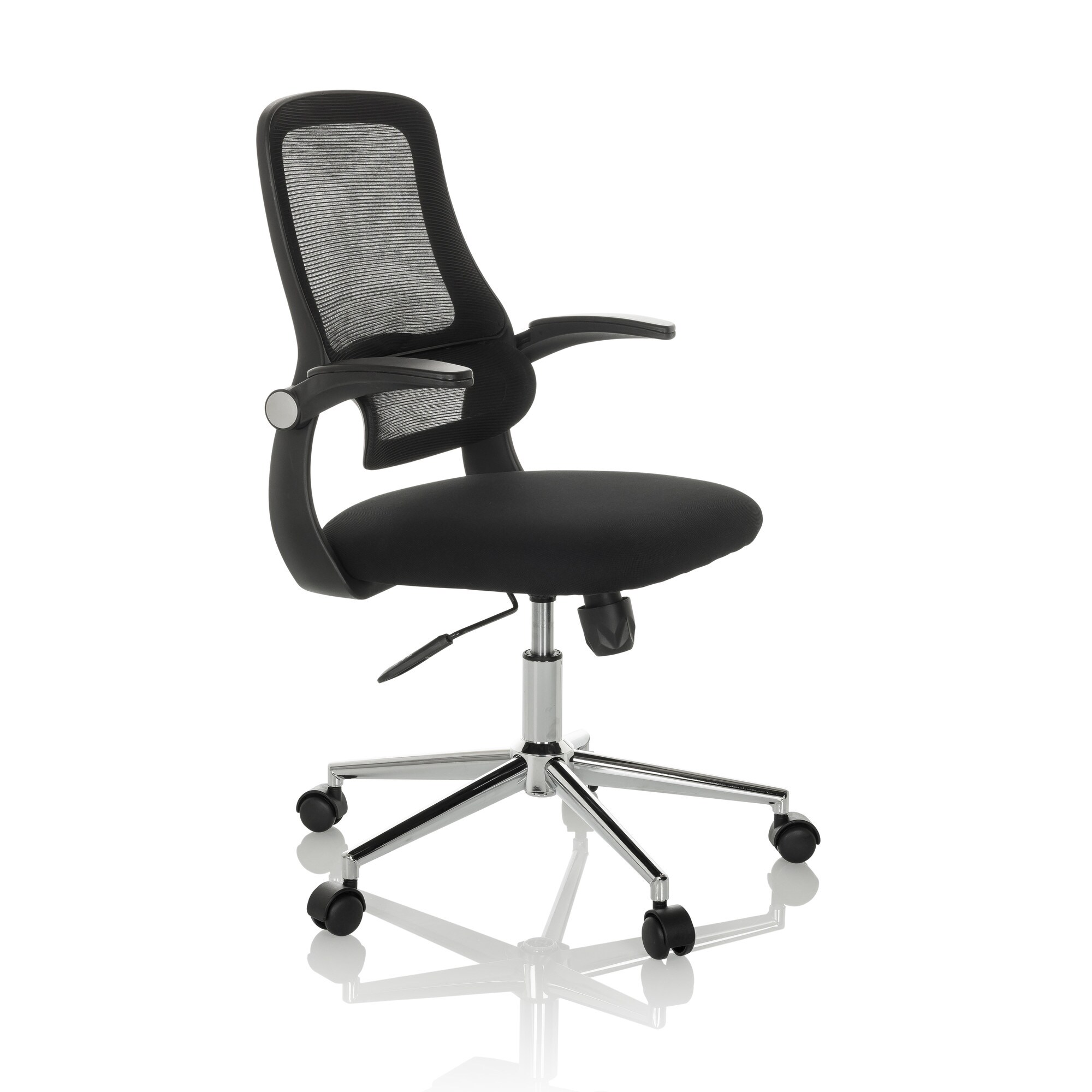 Home Office Bürostuhl MIKO B ECO Stoff/Netzstoff mit abklappbaren Armlehnen hjh OFFICE