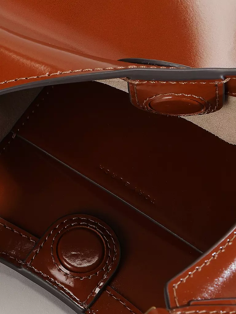 TORY BURCH Ledertasche - Henkeltasche ROBINSON SPAZZOLATO braun