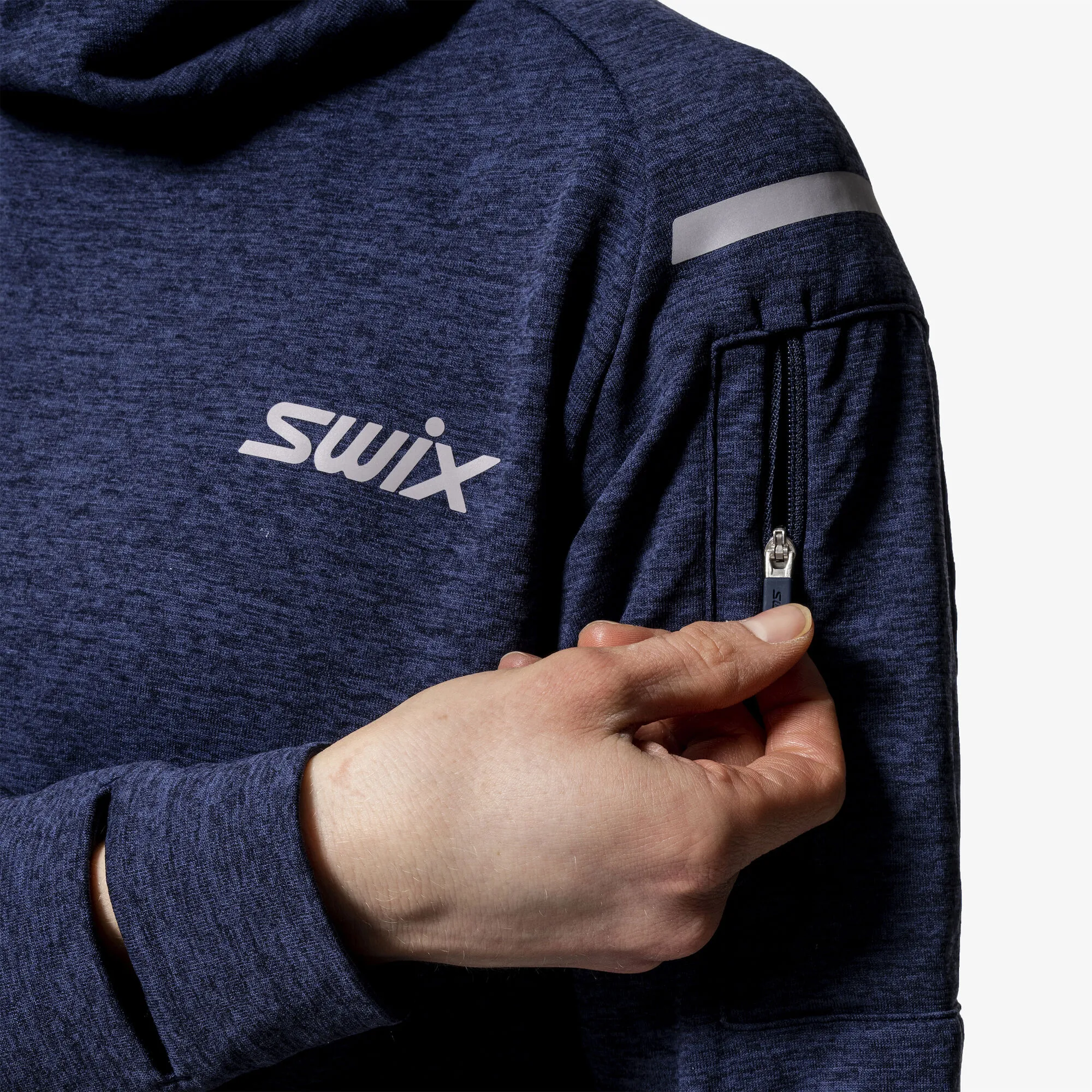 Swix Pace Midlayer Hooded W Dark Navy
