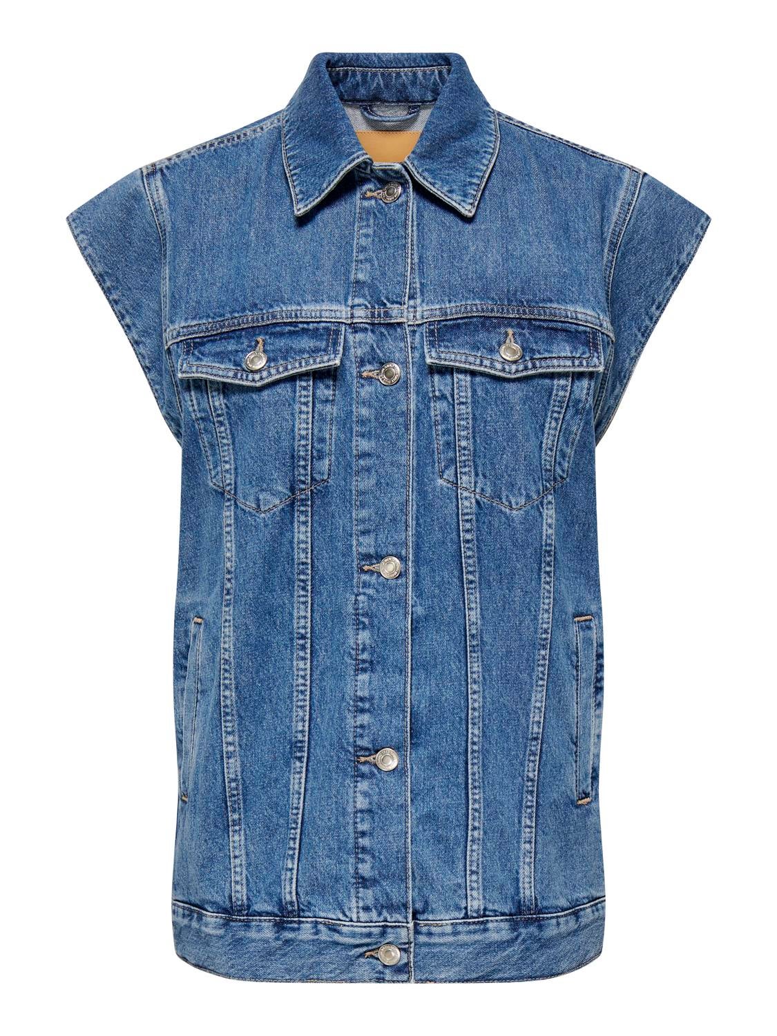 ONLIRENE Jeansweste Medium Blue Denim