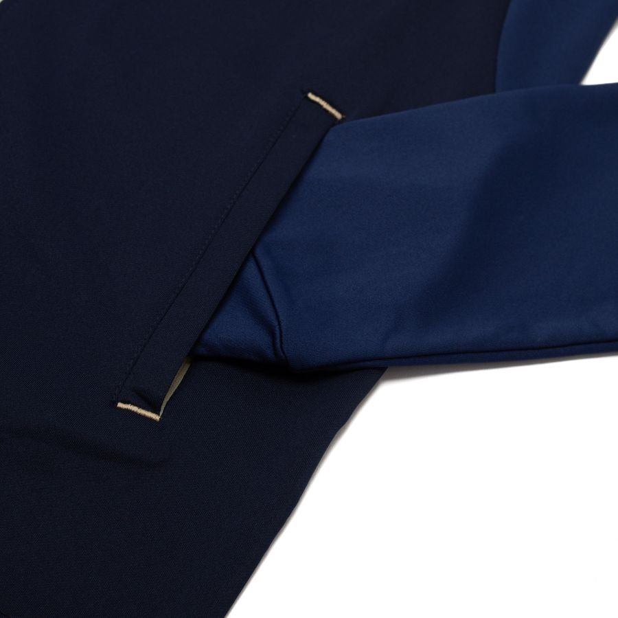 Lyngby BK Maillot d'Entraînement Full Zip Elite - Bleu Marine/Beige