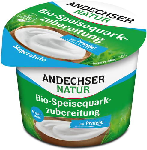 Andechser BIO Speisequark Zubereitung Magerstufe