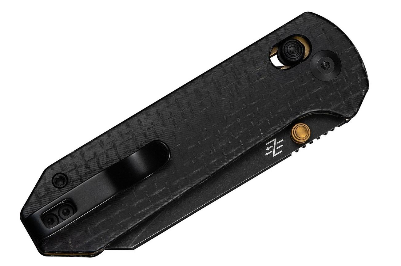 Civivi Yonder C23073B-2 Blackwashed 14C28N, Black Burlap Micarta, zakmes