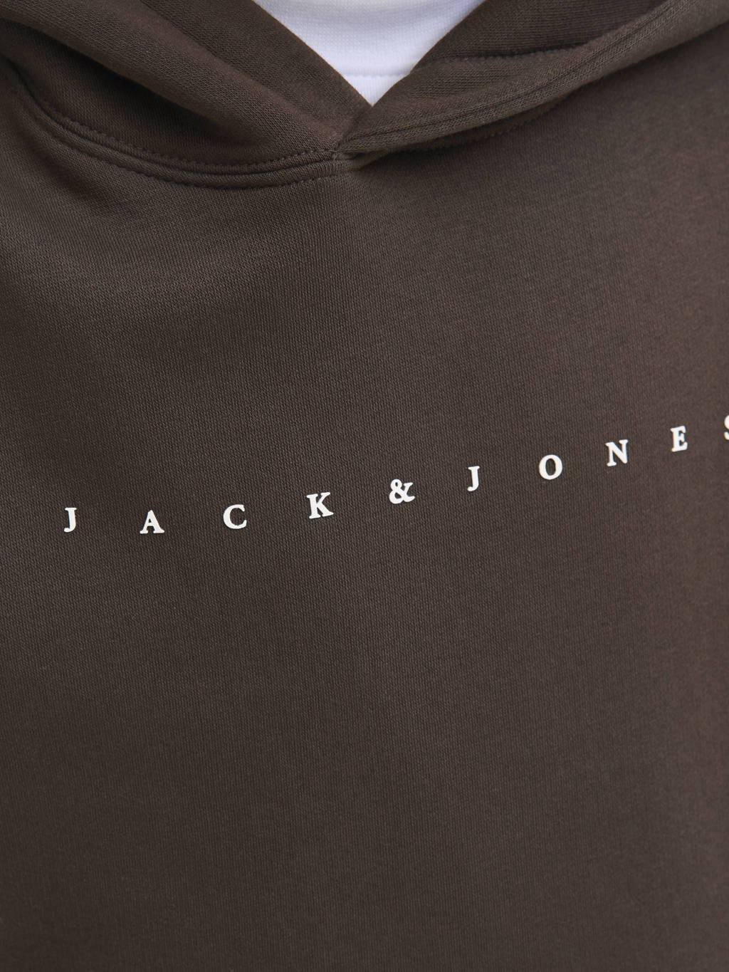 JACK & JONES JUNIOR hoodie donkerbruin