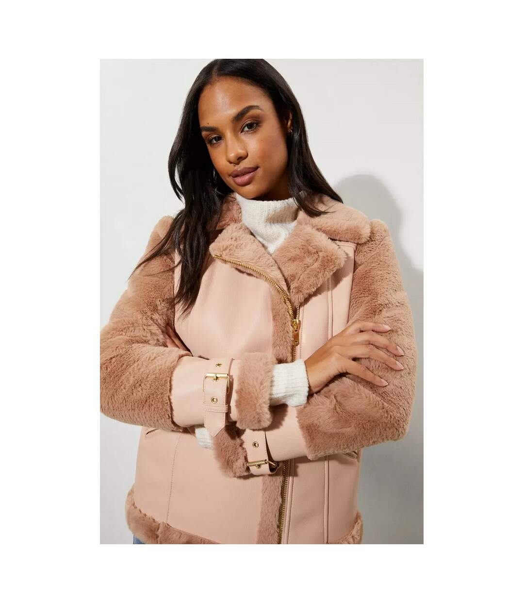 Dorothy Perkins - Manteau LUXE - Femme (Marron) - UTDP1018