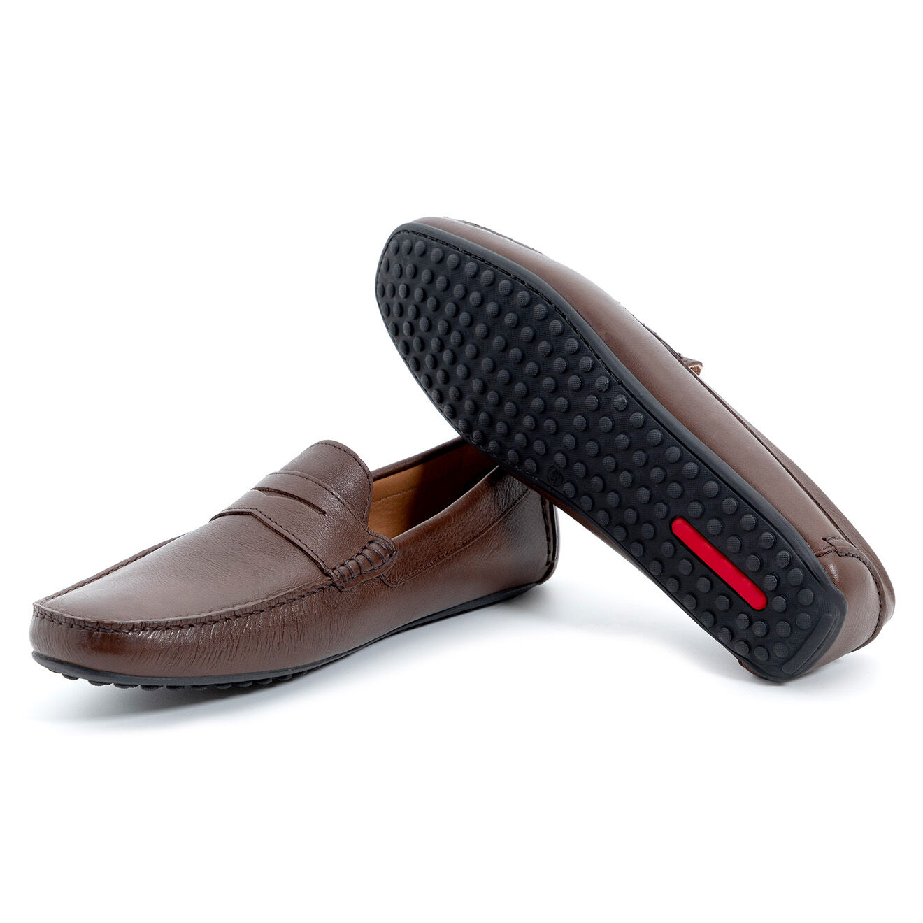Caramelo Mocassins en Cuir Sam marron