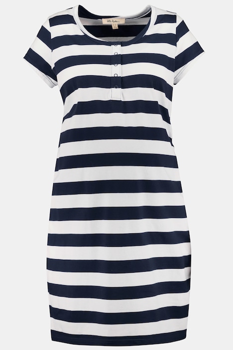 Bellieva Kleid, Jersey, Halbarm, seitliche Raffung, Biobaumwolle, GOTS