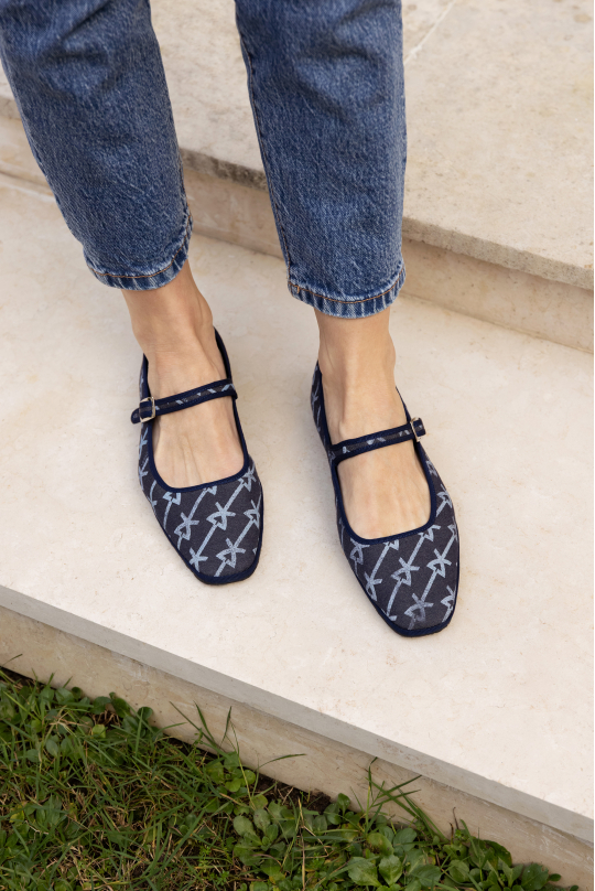 Furlanes Mary Janes Denim