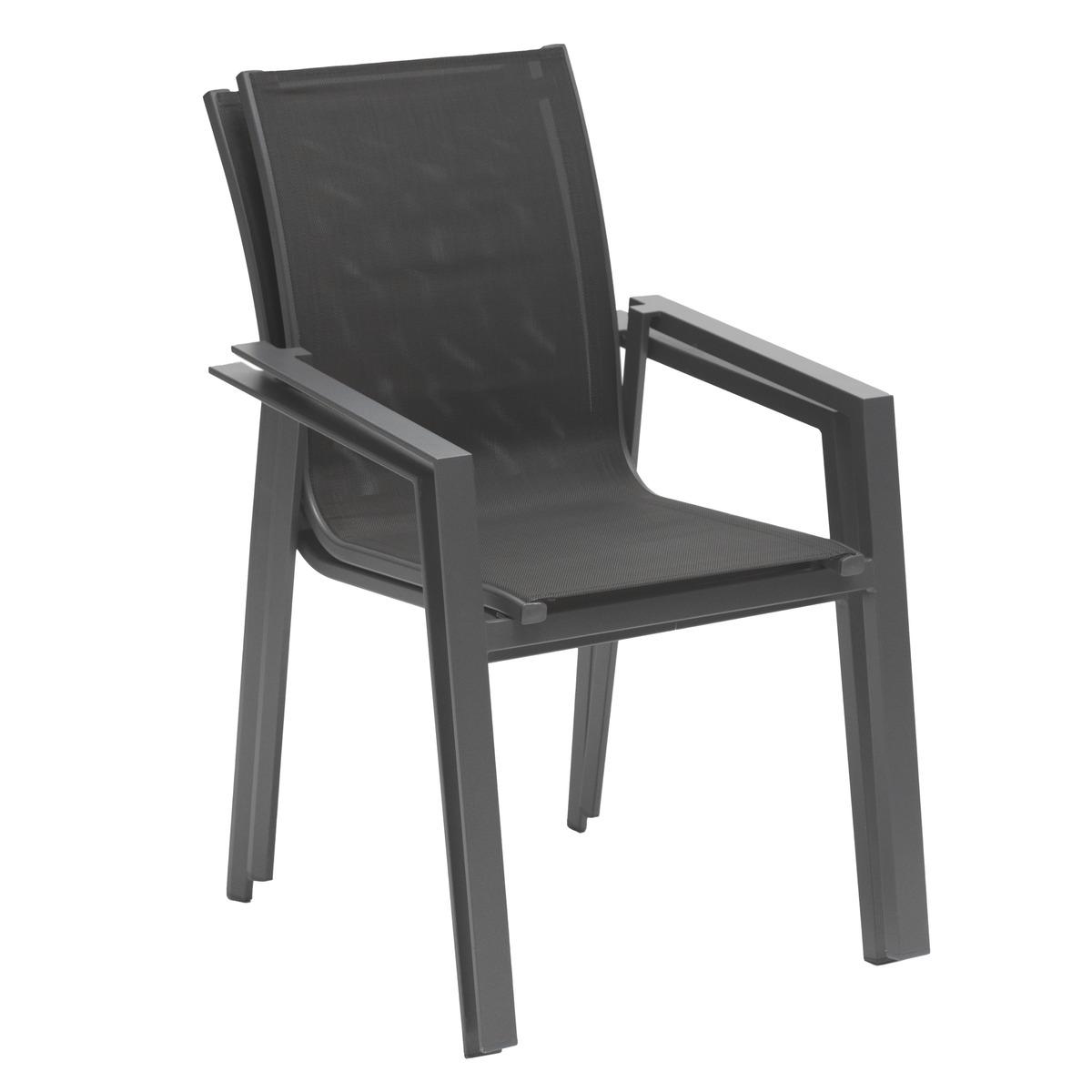 FAUTEUIL REPAS PAVANE ANTHRACITE GRAPHITE