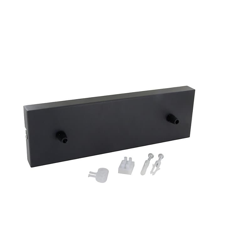 Pavillon métallique rectangle Chacon noir 25cm