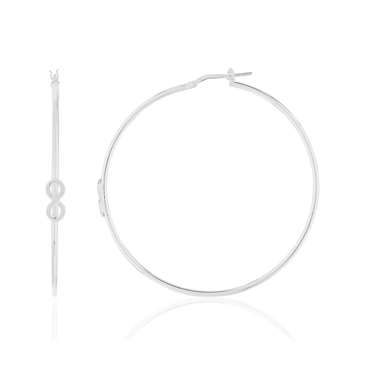 Créoles argent 925 50 mm