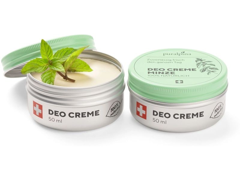 Puralpina Deo Crème Minze 50 ml Natürliches, zuverlässiges Deo mit Minze Duft