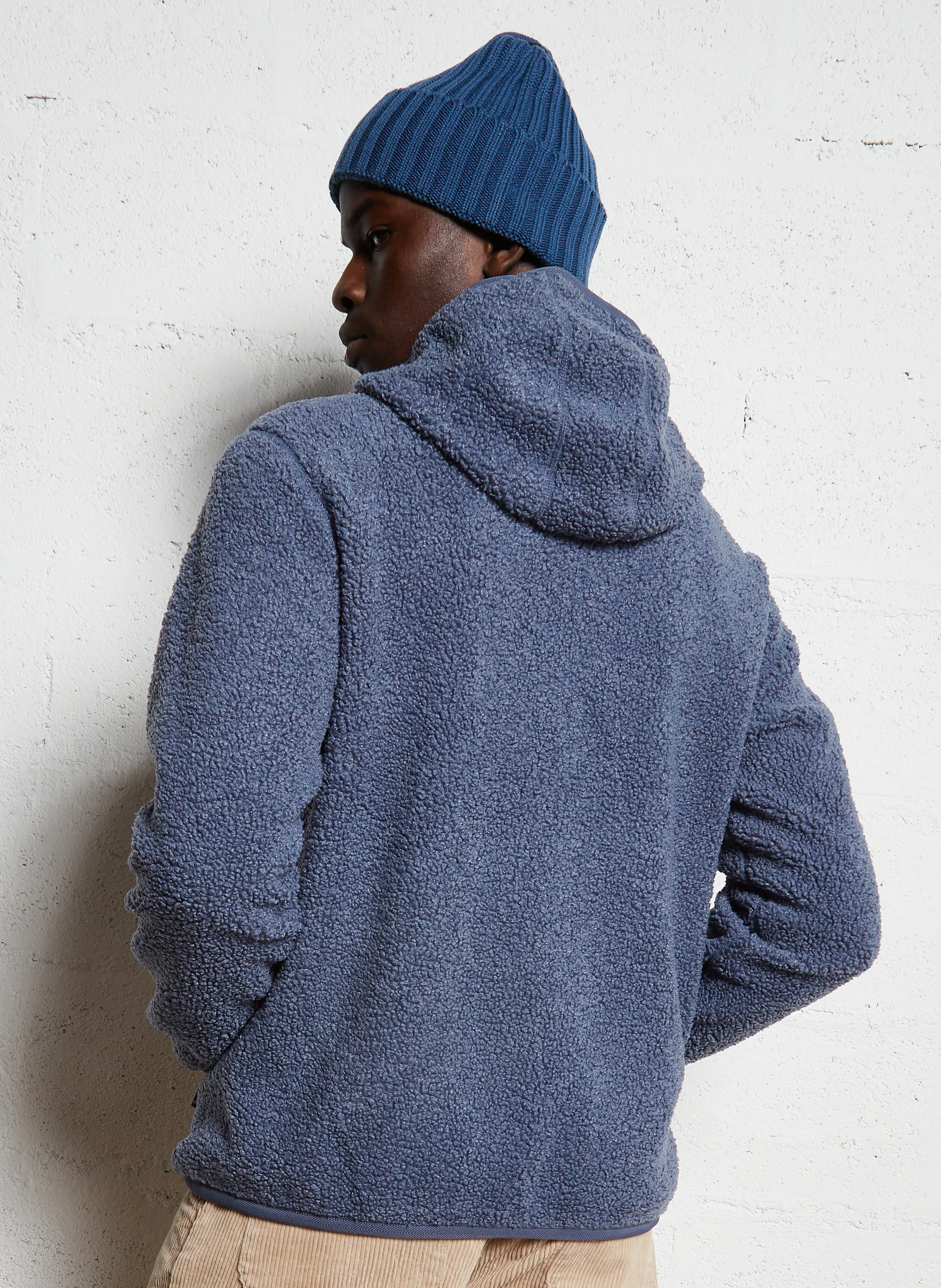 JACK SHERPA POLAR DOUBLE - Polaire à capuche | Bleu